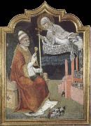 SANO di Pietro The Virgin Appears to Pope Callistus lll oil on canvas